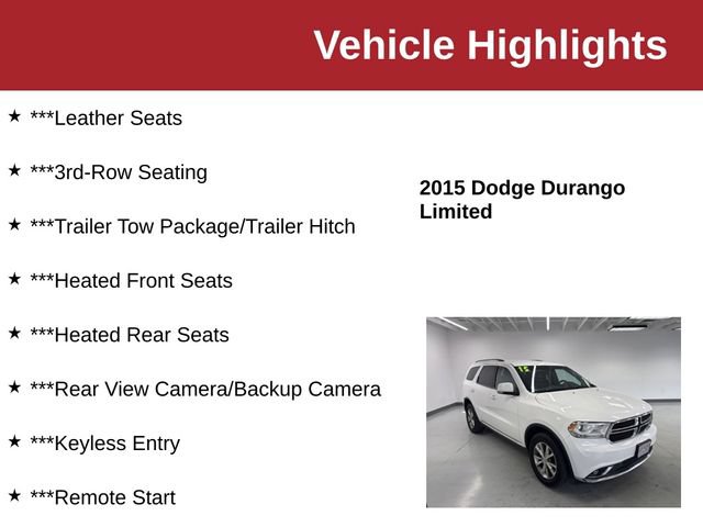 Used 2015 Dodge Durango Limited AWD/4WD image 10