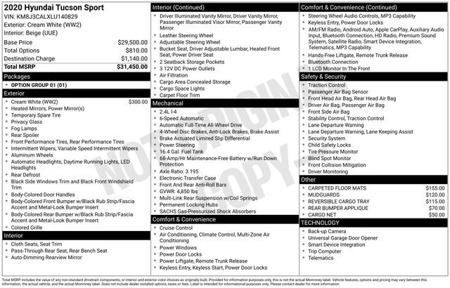 Used 2020 Hyundai Tucson Sport image 5