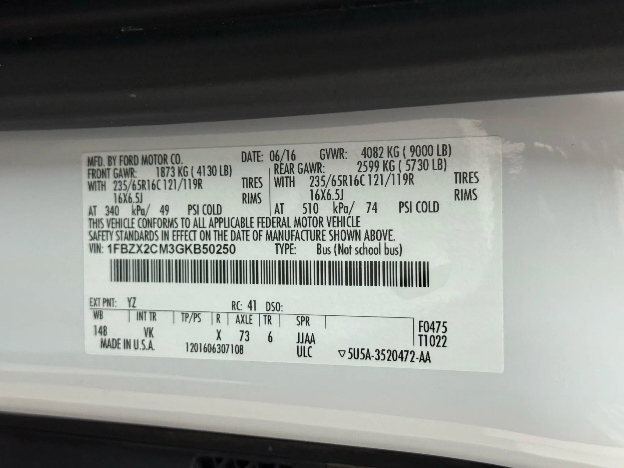 Used 2016 Ford Transit 350 XL image 52