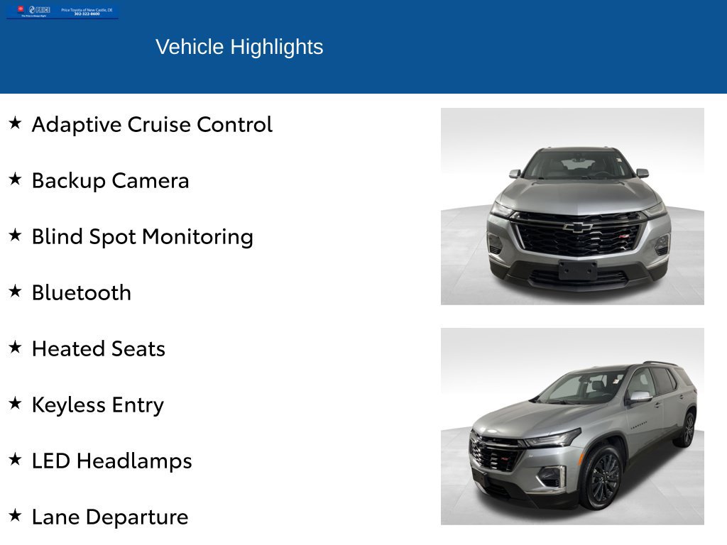 Used 2023 Chevrolet Traverse RS FWD image 2