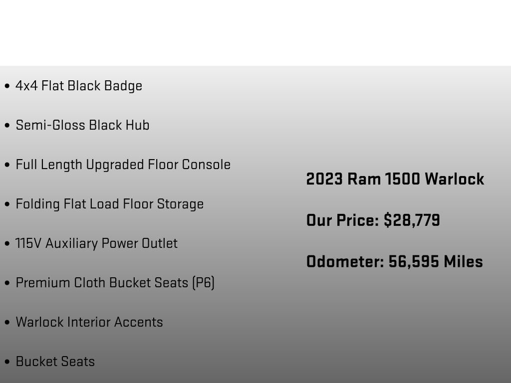 Used 2023 RAM 1500 Warlock AWD/4WD image 36