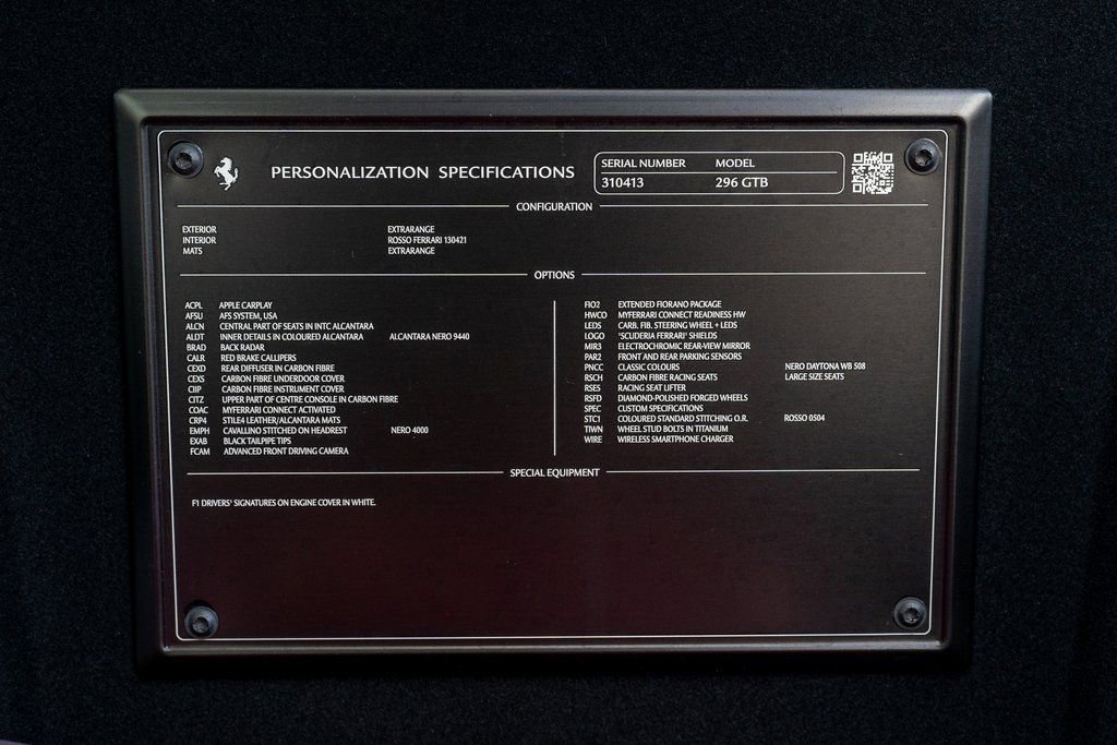 Certified 2024 Ferrari 296 GTB RWD image 10