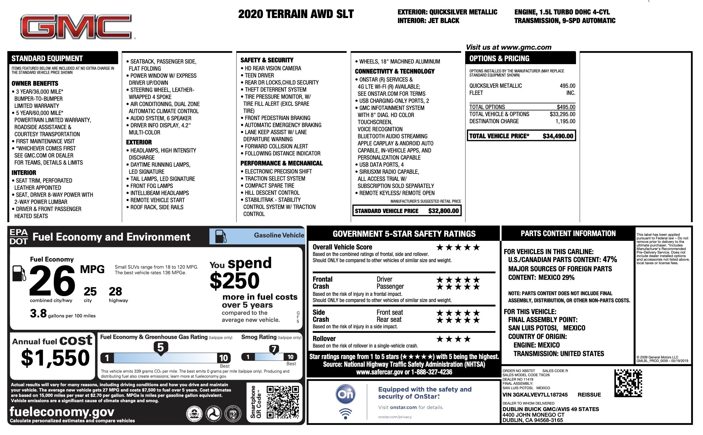 Used 2020 GMC Terrain SLT image 4