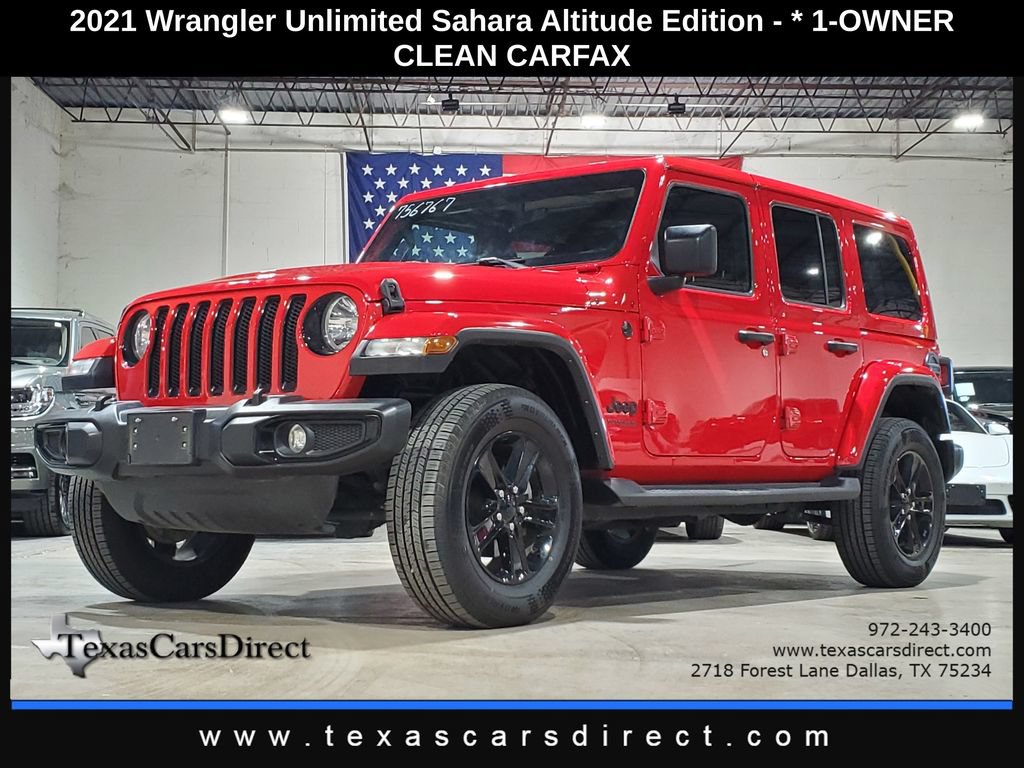 Used 2021 Jeep Wrangler Unlimited Sahara