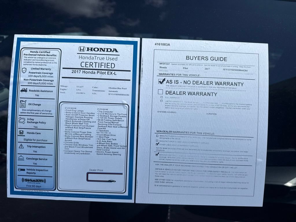 Certified 2017 Honda Pilot EX-L image 11