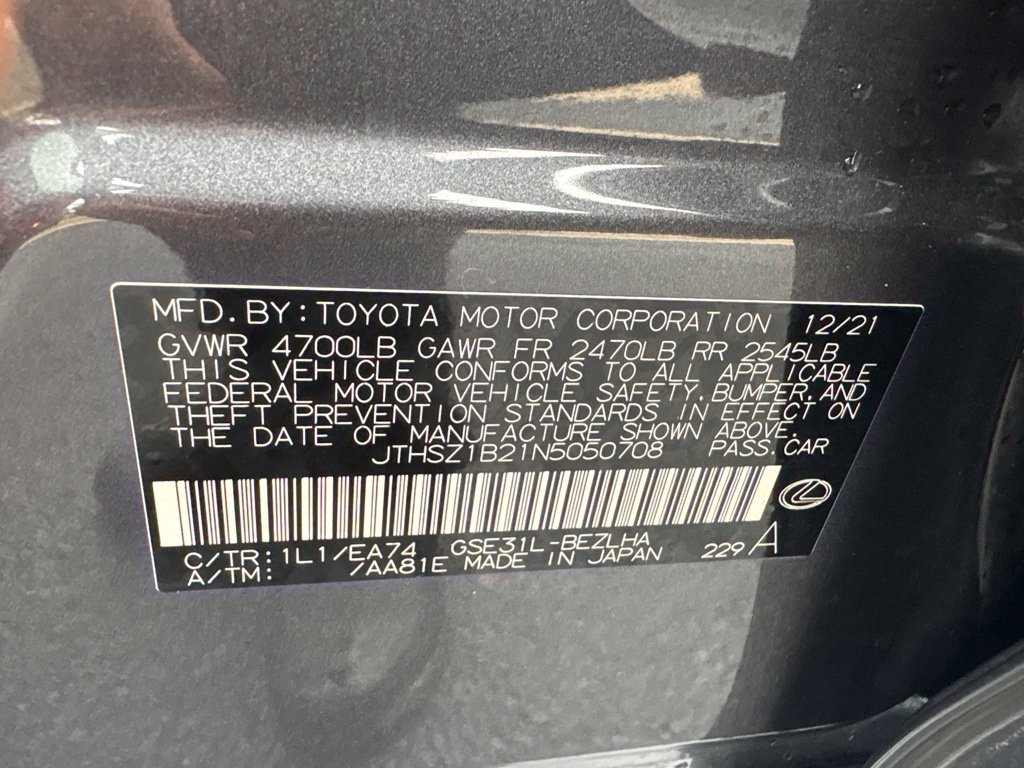 Certified 2022 Lexus IS 350 F Sport w/ Dynamic Handling Package RWD image 22