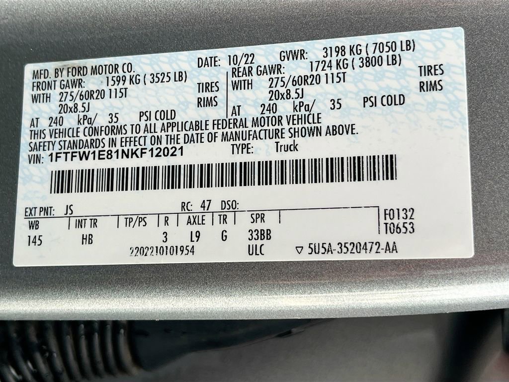 Used 2022 Ford F150 Lariat image 33