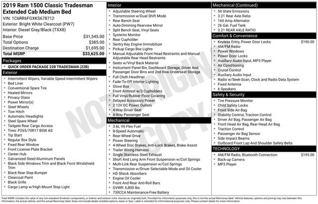 Used 2019 RAM 1500 Tradesman image 7