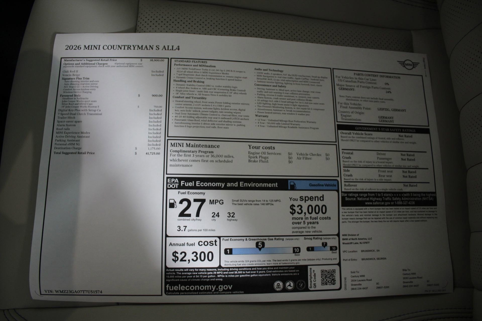 Used 2026 MINI Cooper Countryman S AWD/4WD image 19