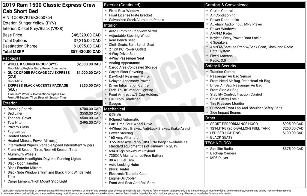 Used 2019 RAM 1500 Express w/ Wheel & Sound Group image 10
