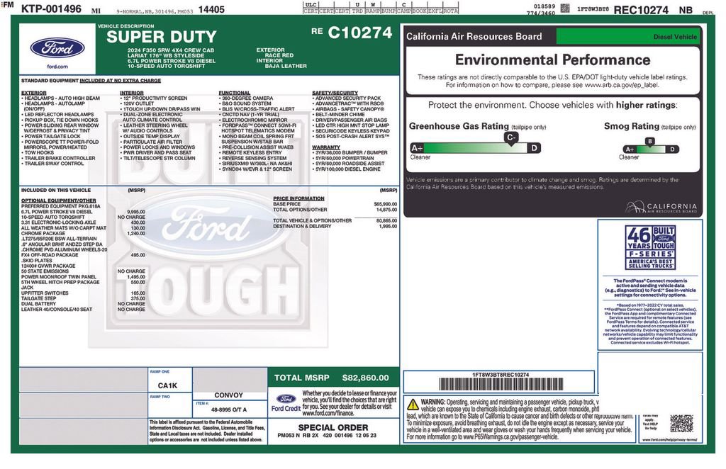 Certified 2024 Ford F350 Lariat w/ Chrome Package AWD/4WD image 6