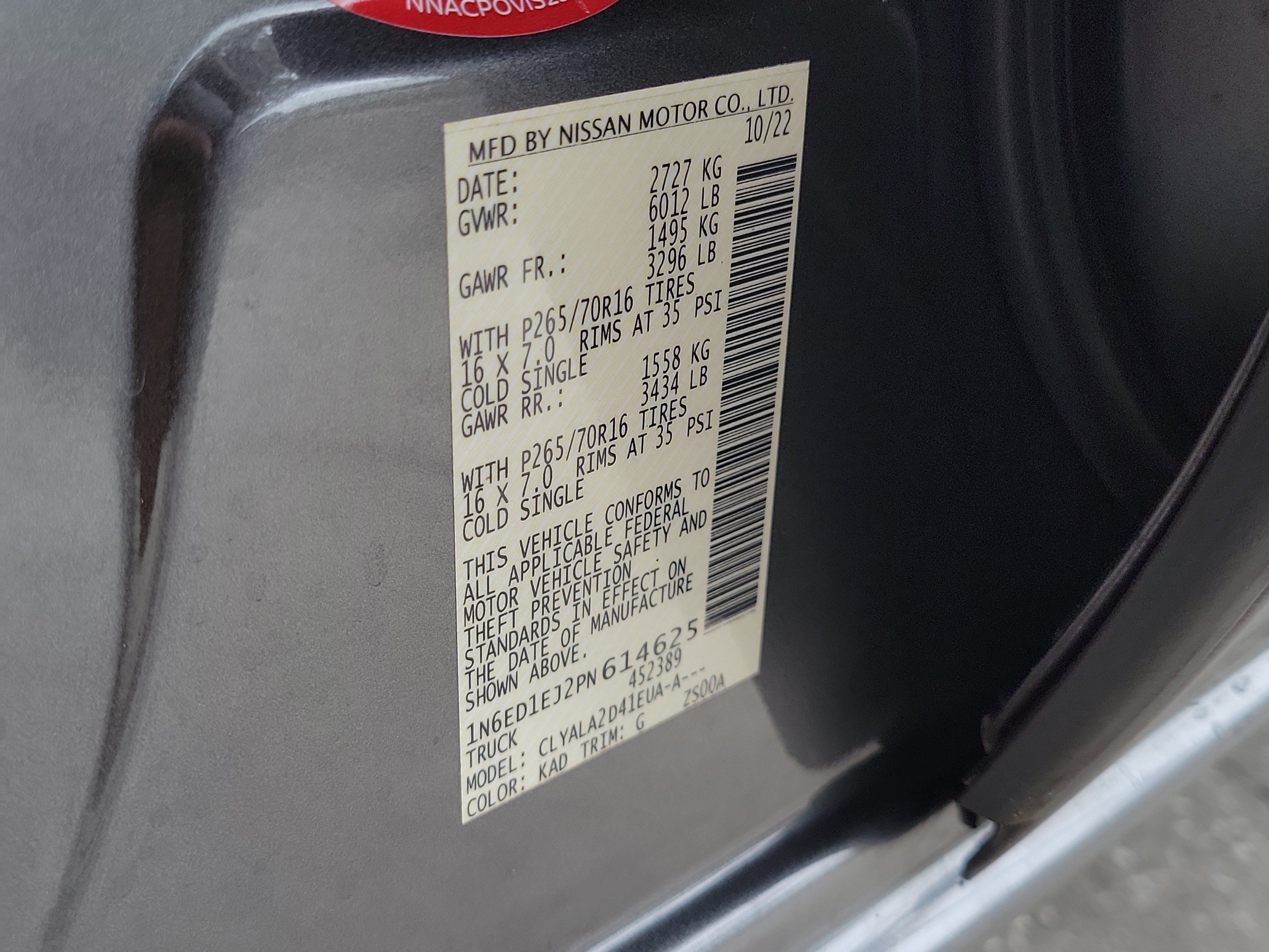 Certified 2023 Nissan Frontier S w/ Technology Package RWD image 30