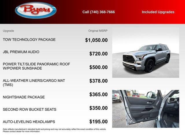 Used 2025 Toyota Sequoia Limited w/ Tow Technology Package image 5