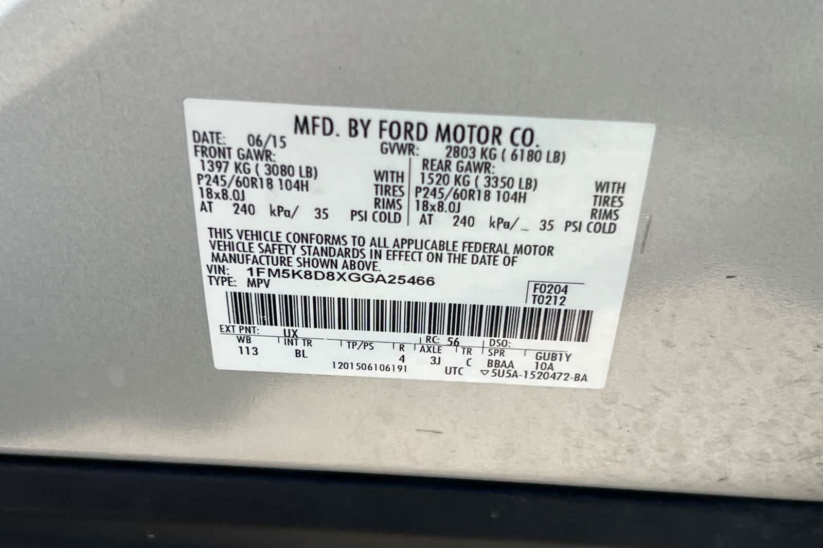 Used 2016 Ford Explorer XLT w/ Equipment Group 202A AWD/4WD image 35