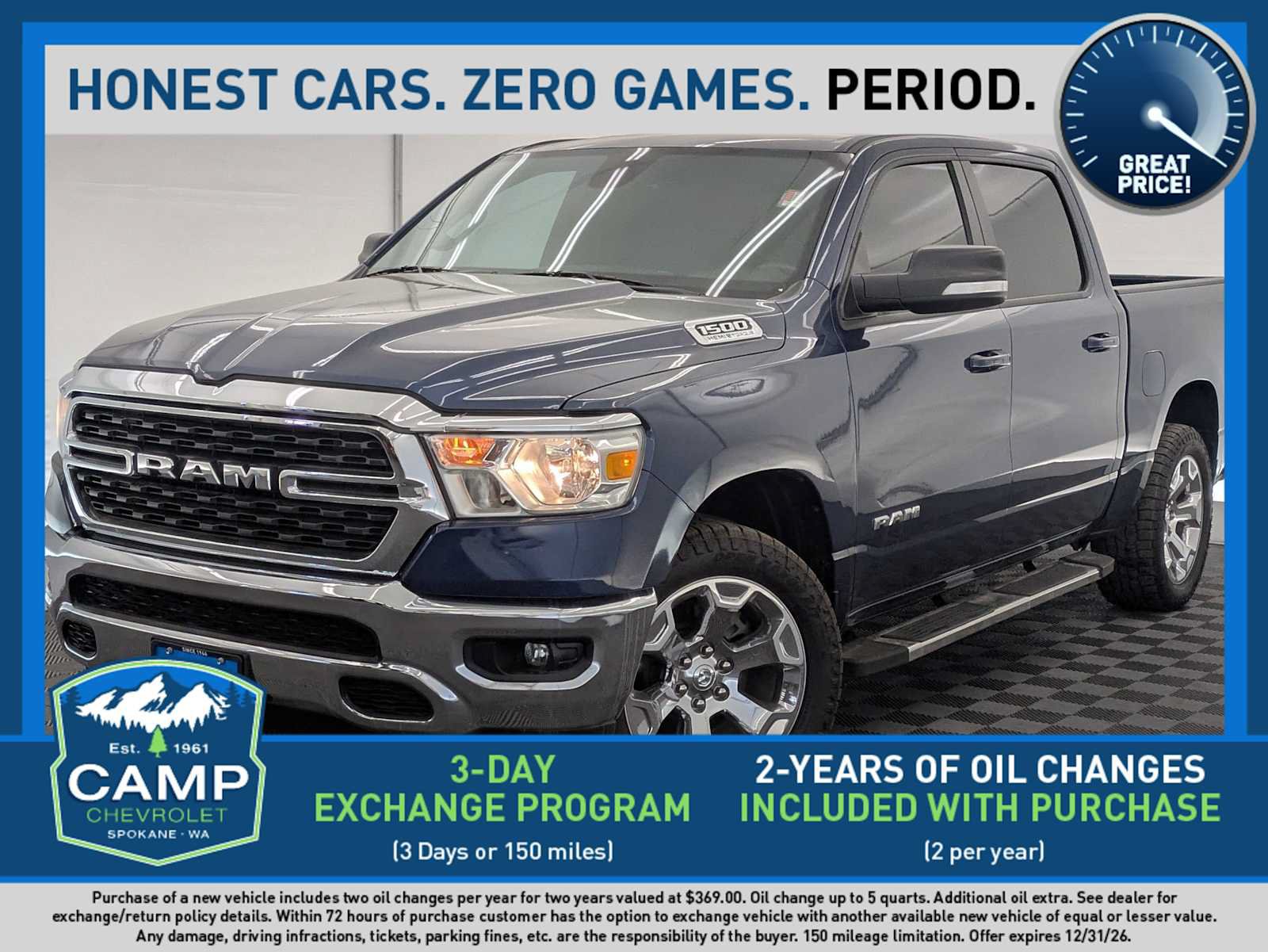 Used 2022 RAM 1500 Lone Star AWD/4WD image 1