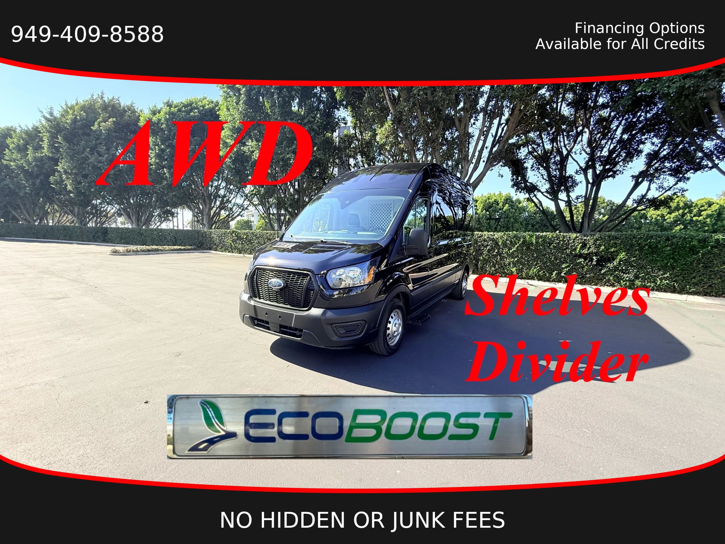 Used 2023 Ford Transit 250 148 High Roof AWD w/ Load Area Protection Package