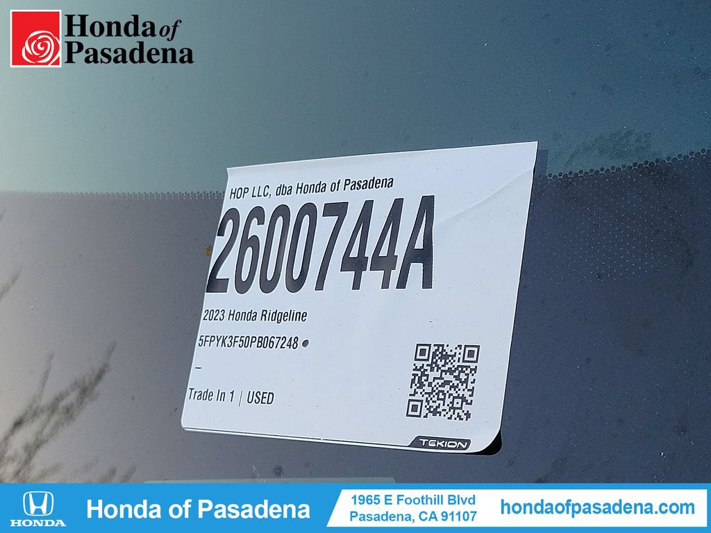 Certified 2023 Honda Ridgeline RTL image 35