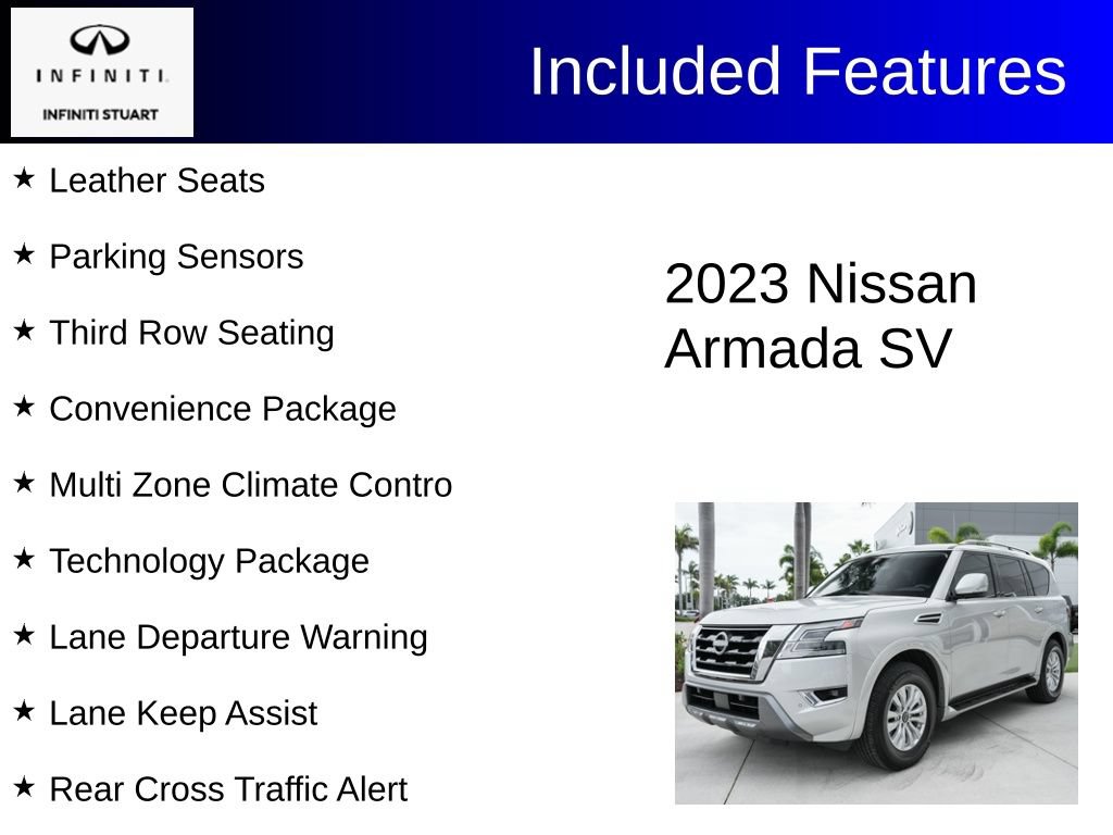 Used 2023 Nissan Armada SV w/ Cargo Package AWD/4WD image 3