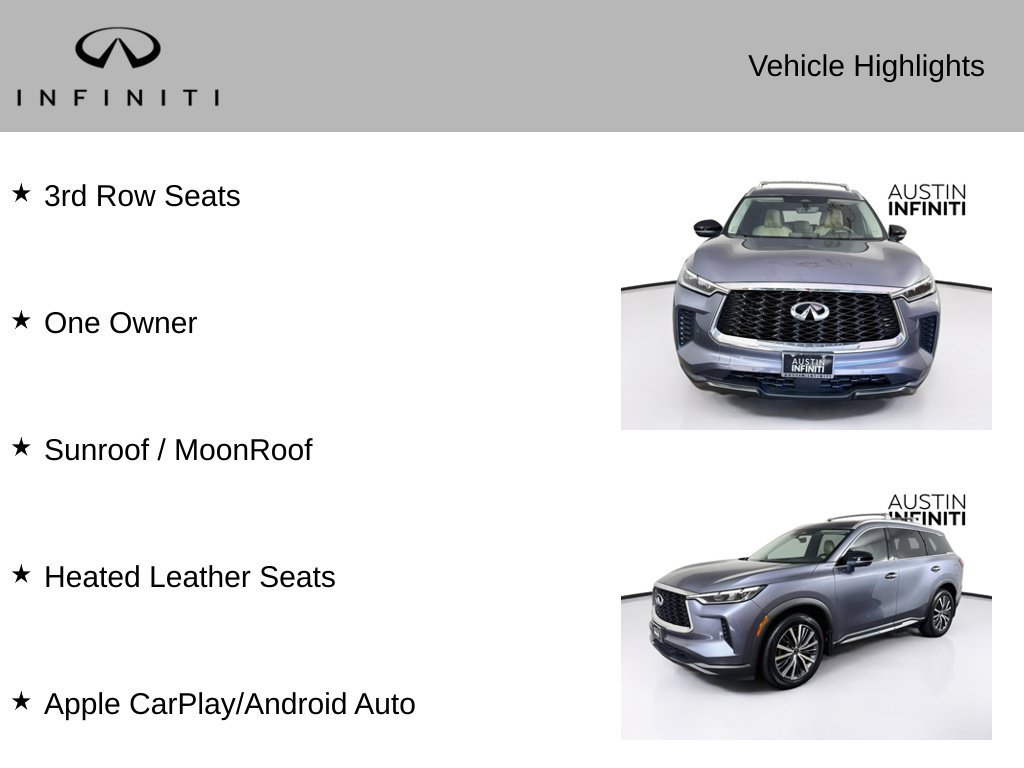 Certified 2023 INFINITI QX60 Sensory w/ Cargo Package AWD/4WD image 3