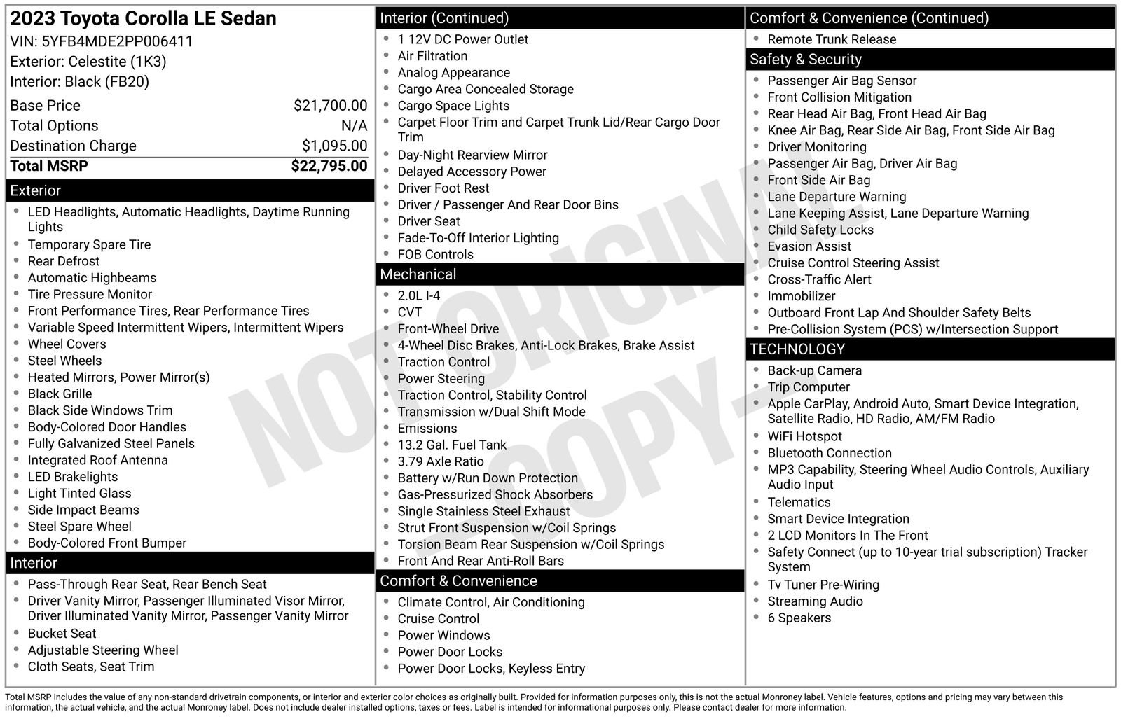Used 2023 Toyota Corolla LE image 13