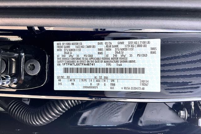 New 2026 Ford F150 Platinum w/ Equipment Group 702A High image 12