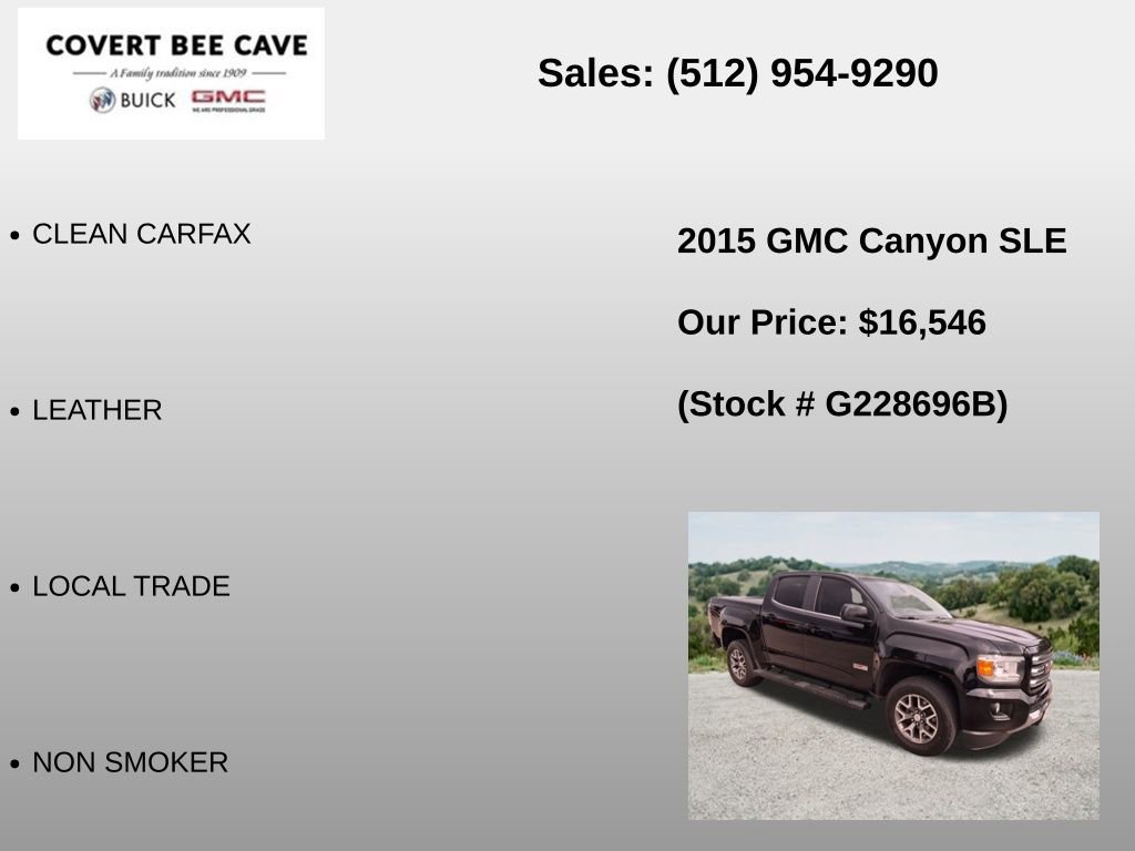 Used 2015 GMC Canyon SLE w/ All-Terrain Adventure Package RWD image 6