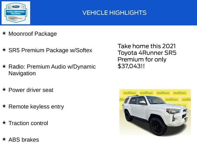 Used 2021 Toyota 4Runner SR5 Premium w/ Moonroof Package image 18