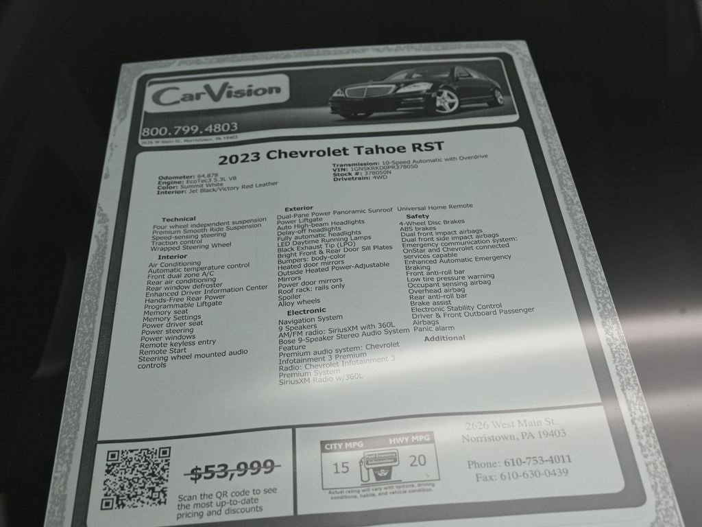 Used 2023 Chevrolet Tahoe RST w/ Luxury Package image 42