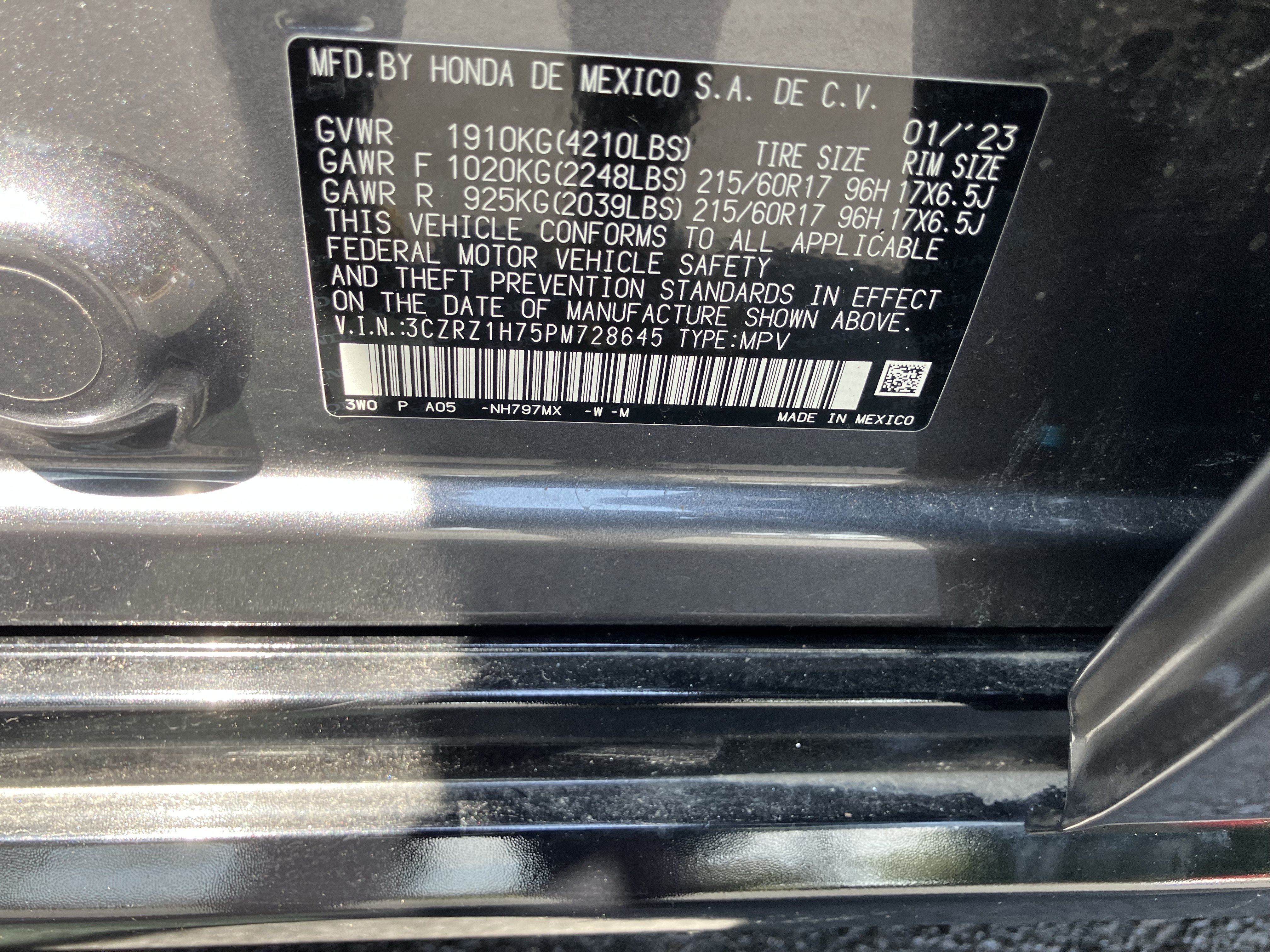 Used 2023 Honda HR-V EX-L image 37