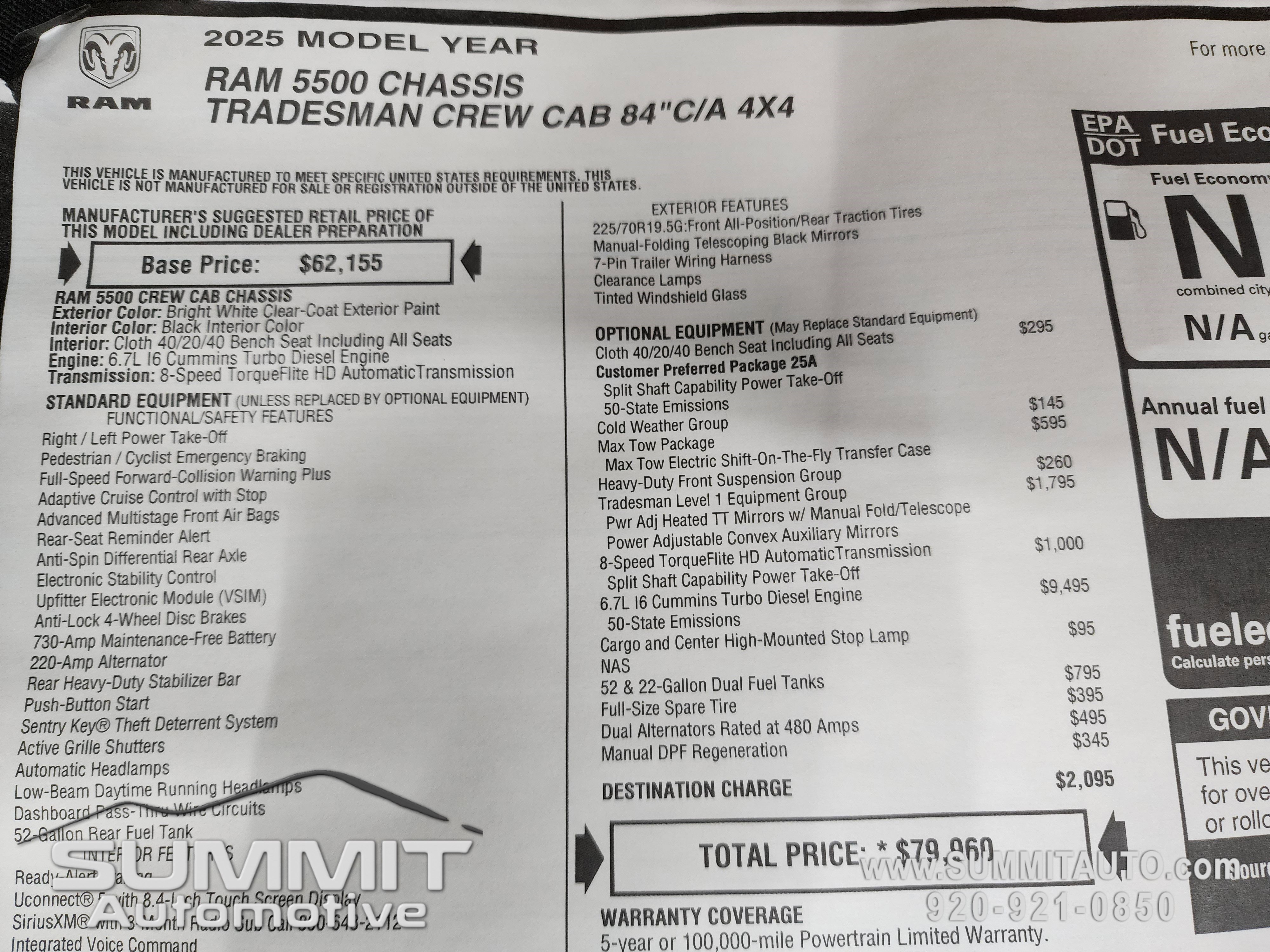 New 2025 RAM 5500 Tradesman AWD/4WD image 34