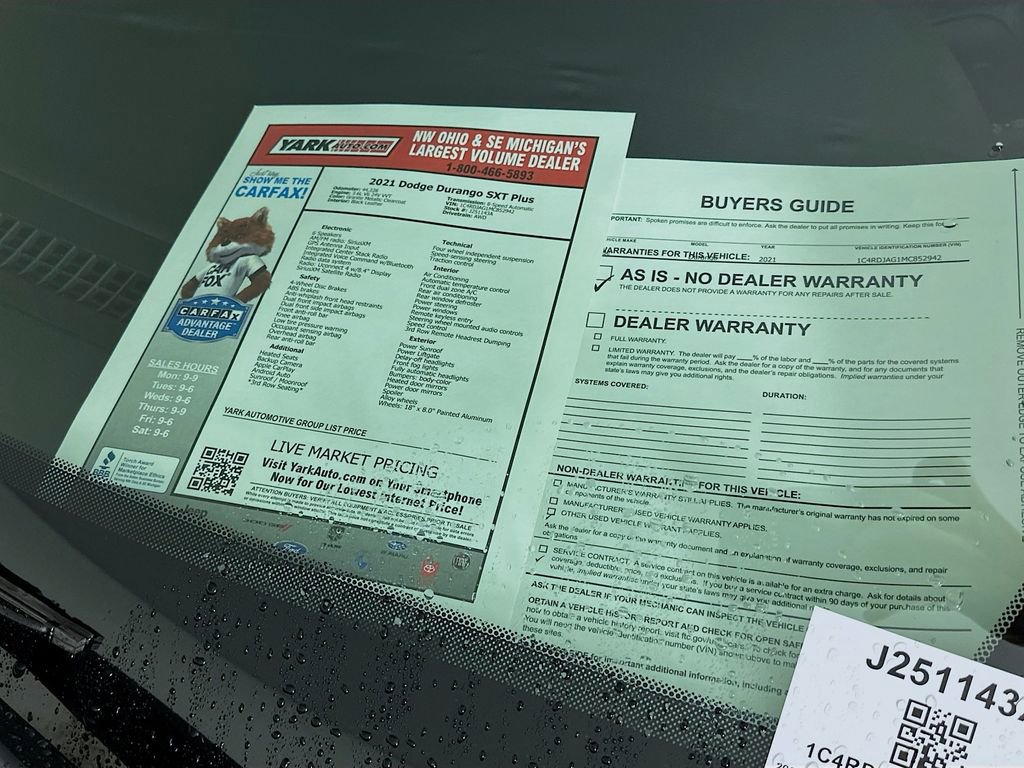 Certified 2021 Dodge Durango SXT image 16