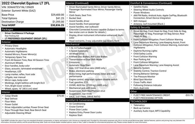 Used 2022 Chevrolet Equinox LT image 24
