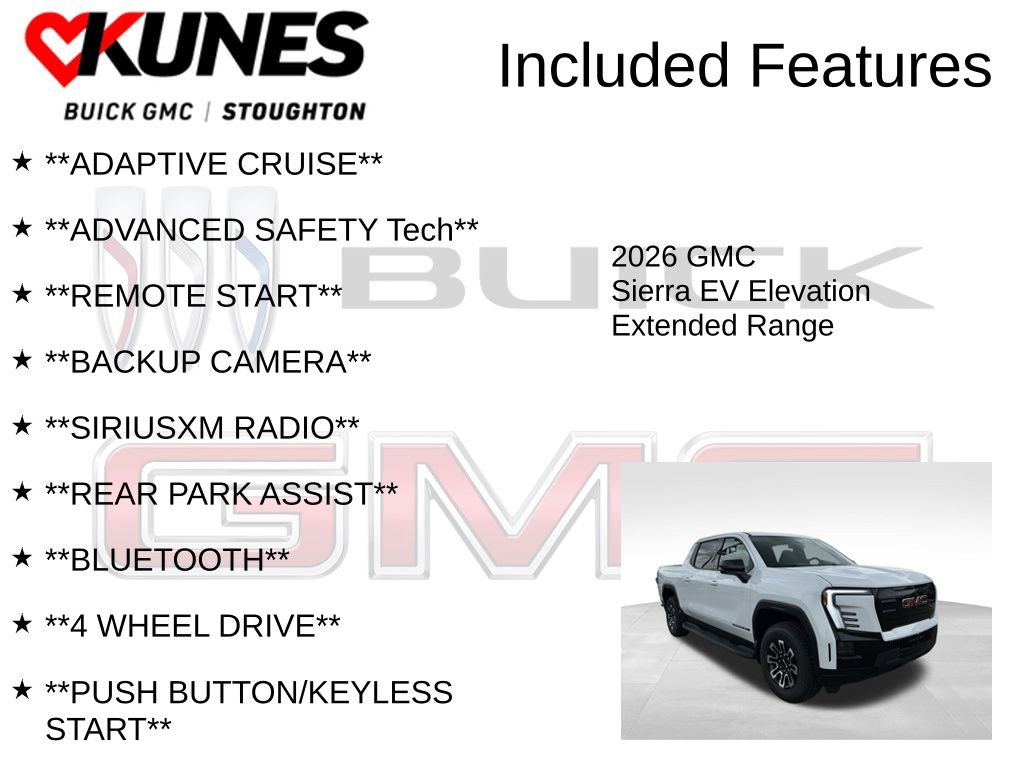 New 2026 GMC Sierra EV Elevation image 2