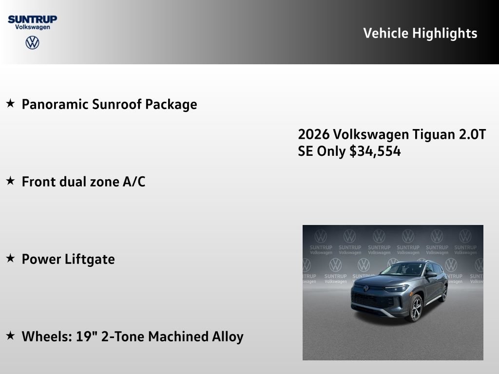 New 2026 Volkswagen Tiguan SE AWD/4WD image 7