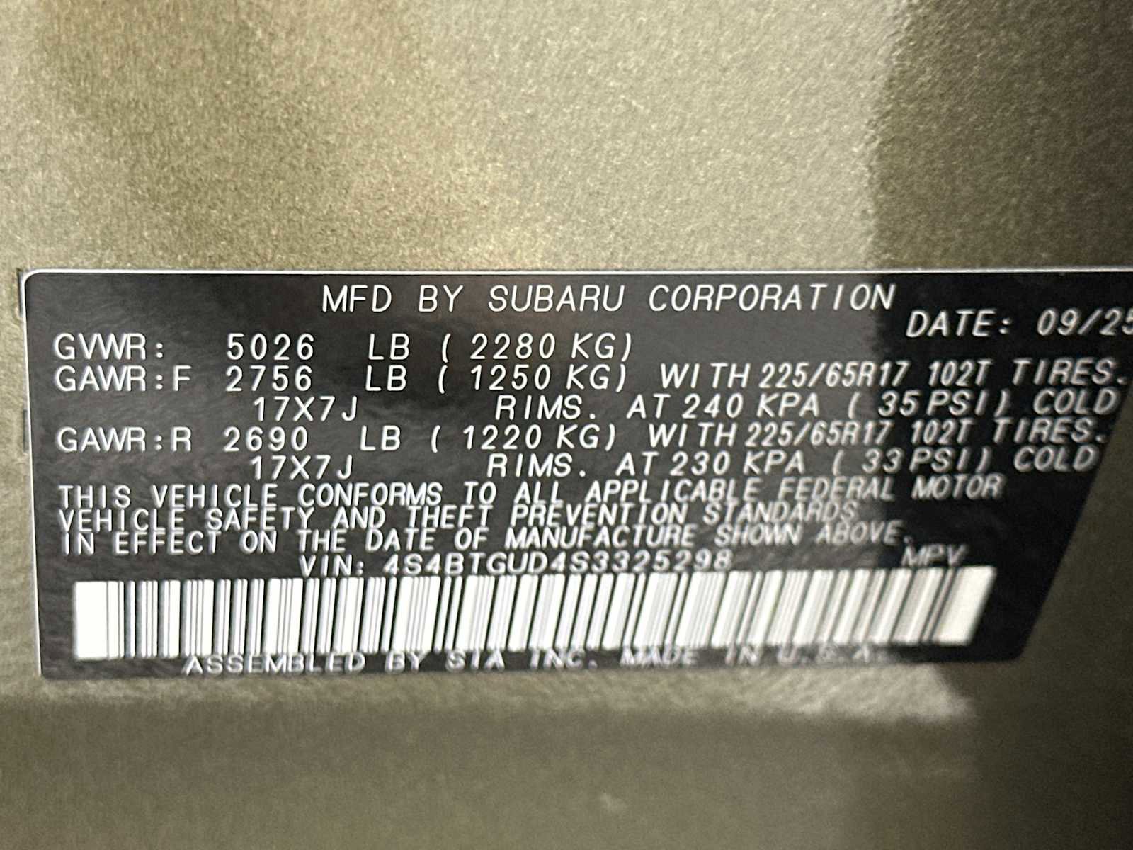 Used 2025 Subaru Outback Wilderness AWD/4WD image 28