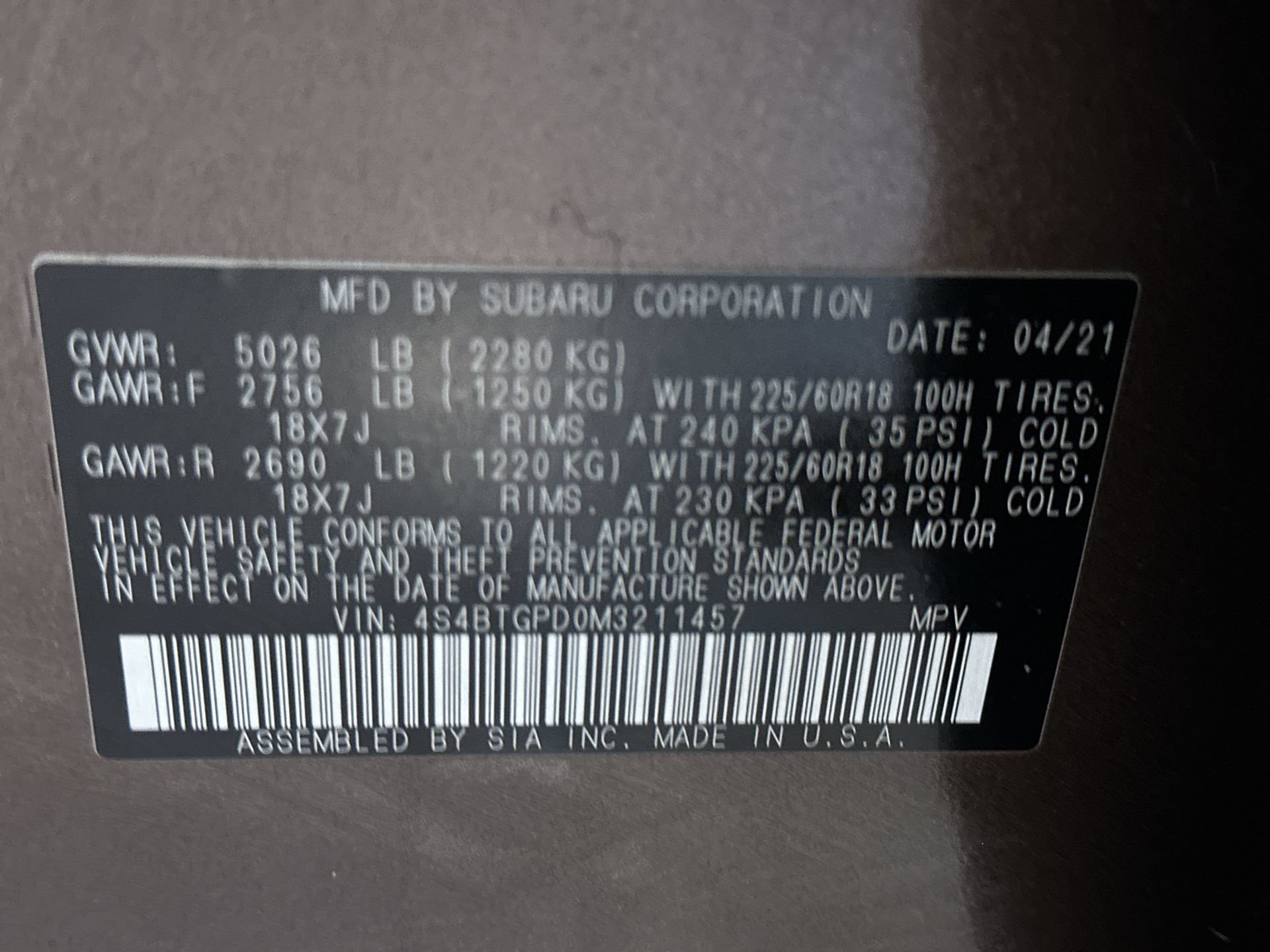 Used 2021 Subaru Outback Touring XT AWD/4WD image 12