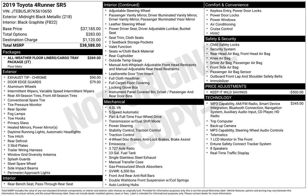 Used 2019 Toyota 4Runner SR5 image 31