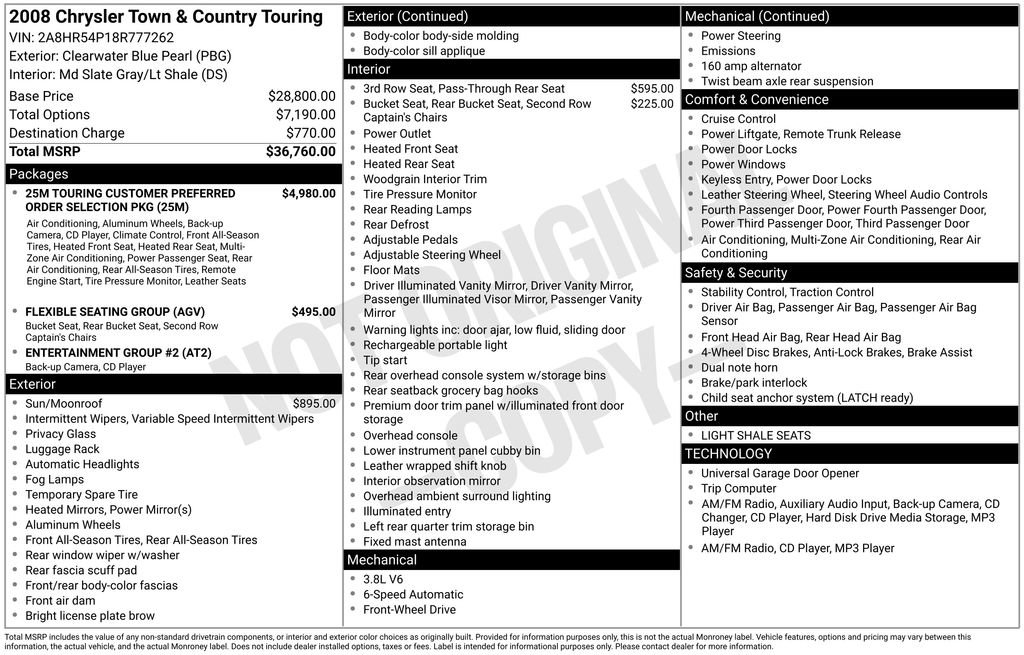 Used 2008 Chrysler Town & Country Touring image 10