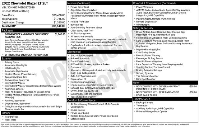 Used 2022 Chevrolet Blazer LT video 3