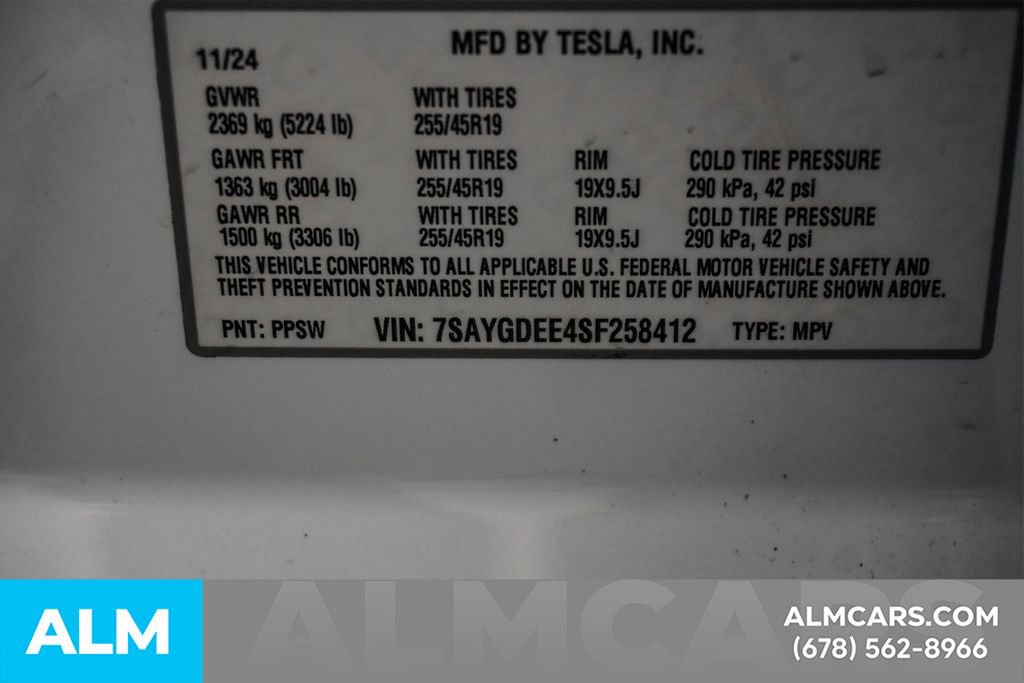 Used 2025 Tesla Model Y Long Range AWD/4WD image 62
