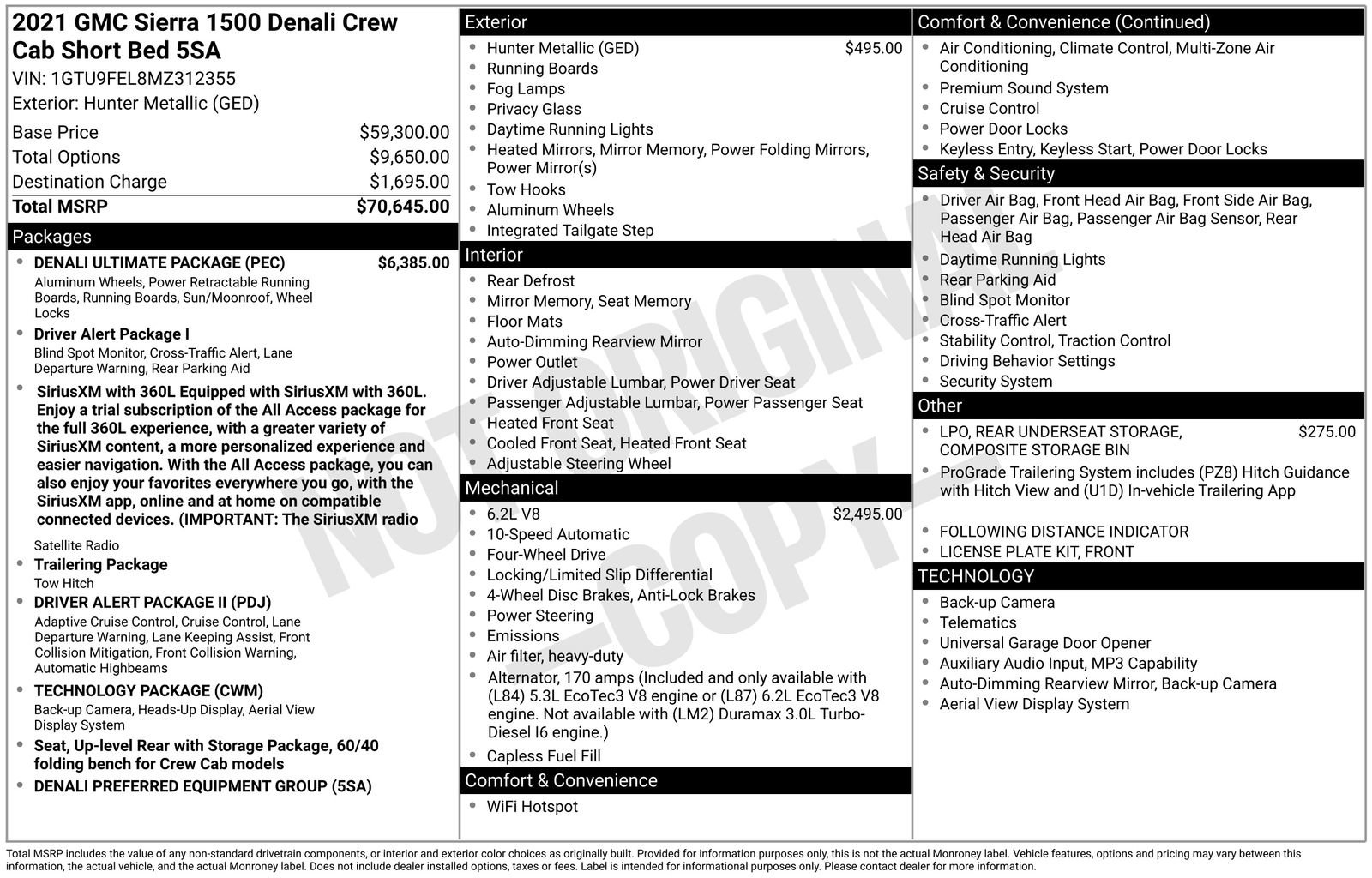 Certified 2021 GMC Sierra 1500 Denali w/ Denali Ultimate Package AWD/4WD image 29