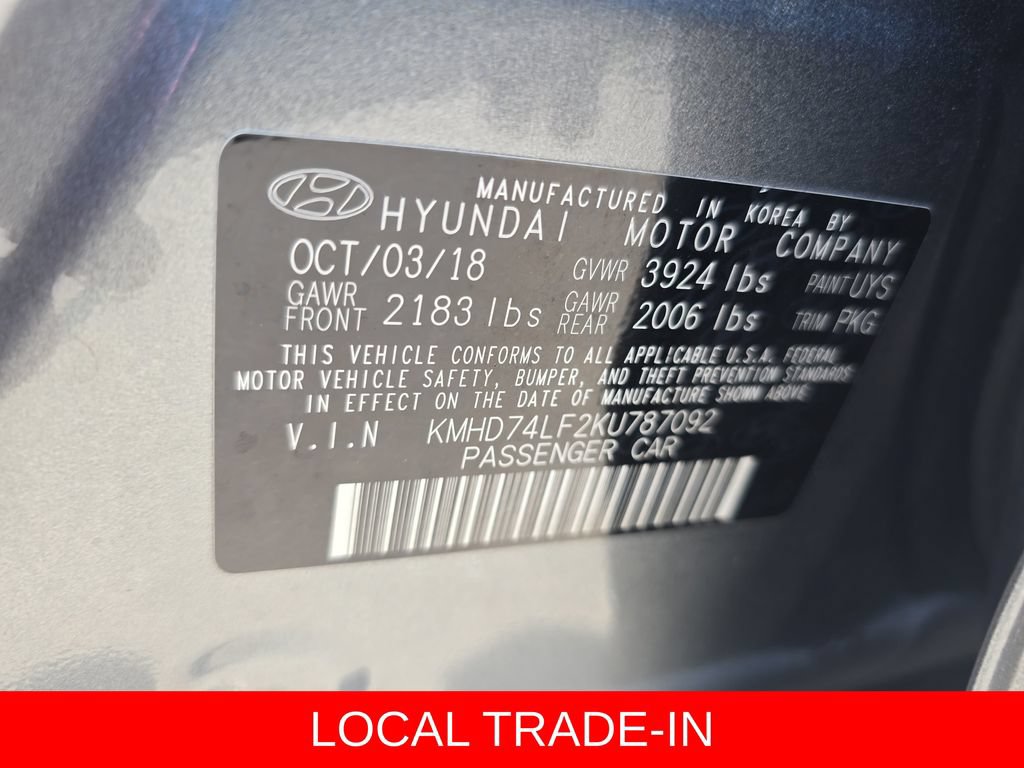 Used 2019 Hyundai Elantra SE FWD image 34