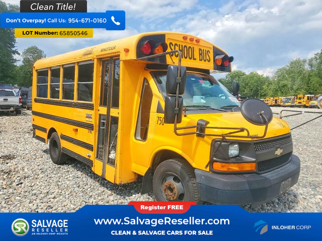 Used 2014 Chevrolet Express 3500 w/ School Bus Package RWD image 1