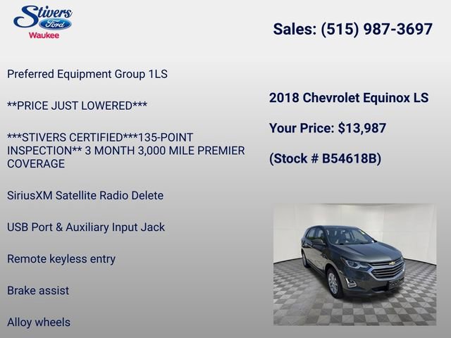 Used 2018 Chevrolet Equinox LS AWD/4WD image 8