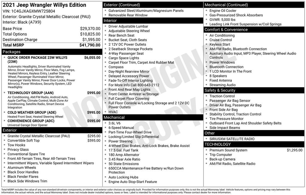 Used 2021 Jeep Wrangler Sport image 43