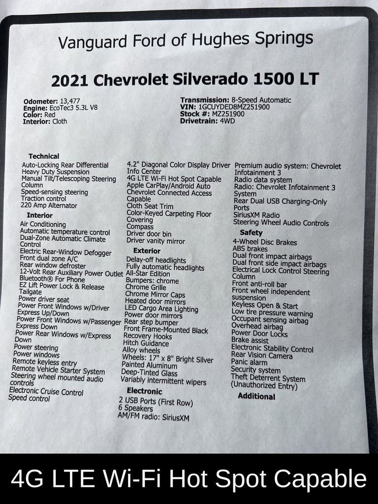 Used 2021 Chevrolet Silverado 1500 LT image 22