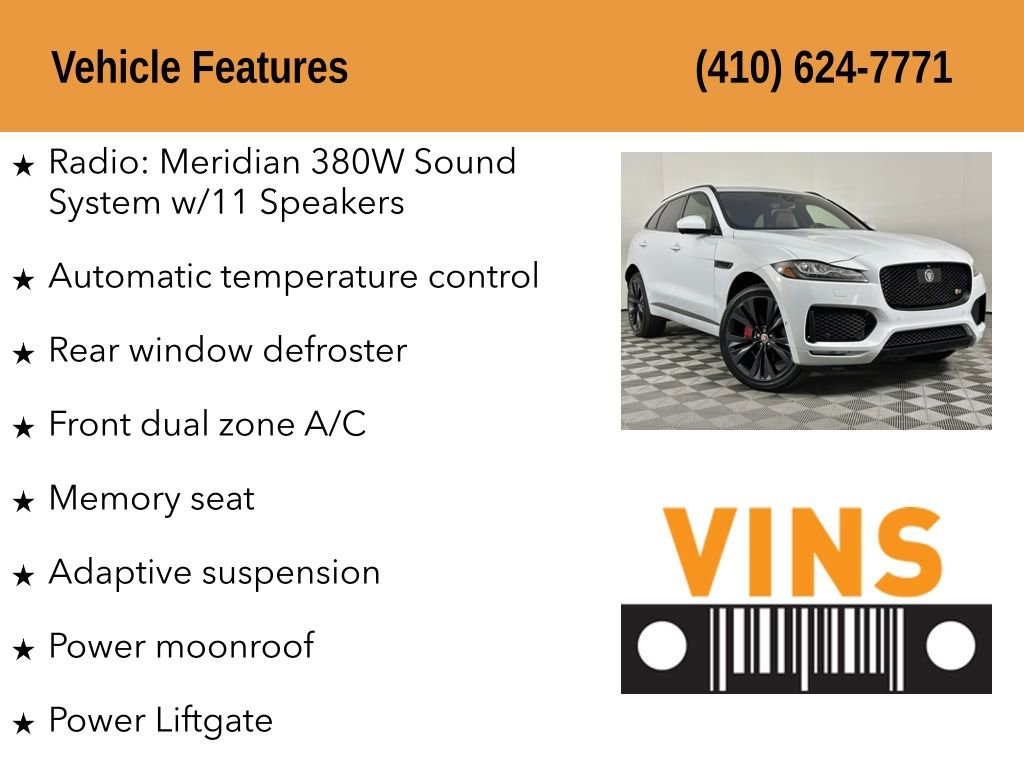 Used 2017 Jaguar F-PACE S image 5