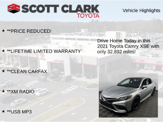 Used 2021 Toyota Camry XSE w/ Navigation Package FWD image 13