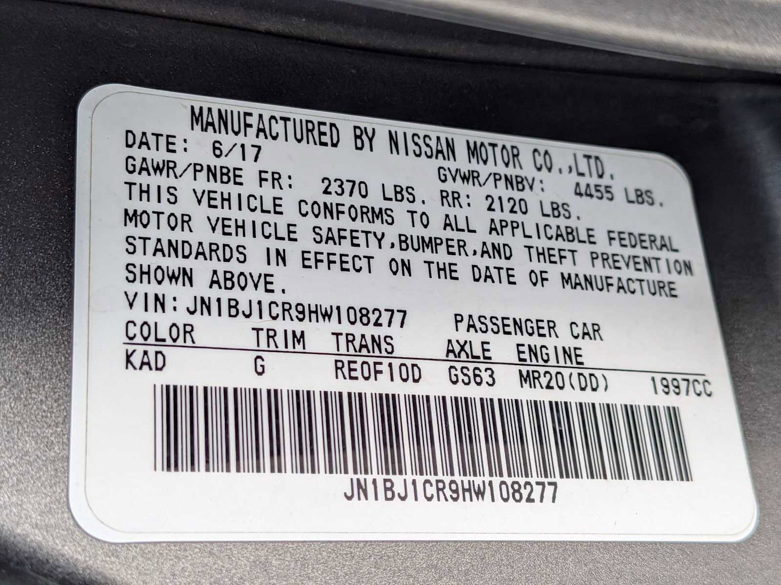 Used 2017 Nissan Rogue Sport SL w/ SL Premium Package image 34