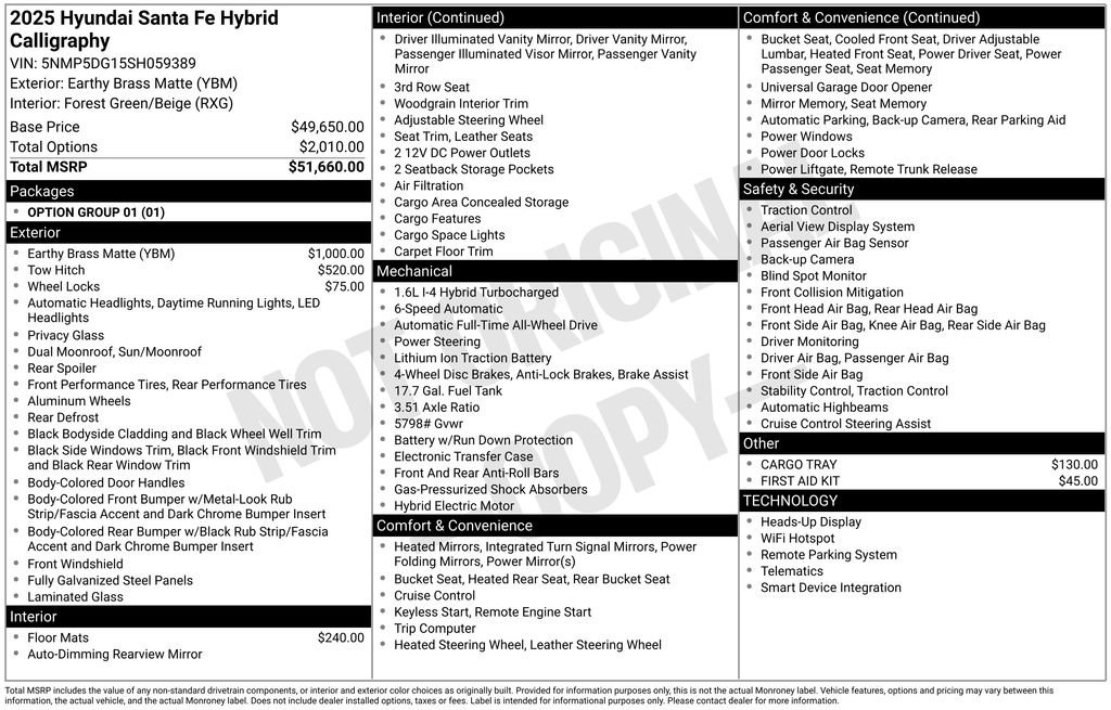 New 2025 Hyundai Santa Fe Calligraphy image 4